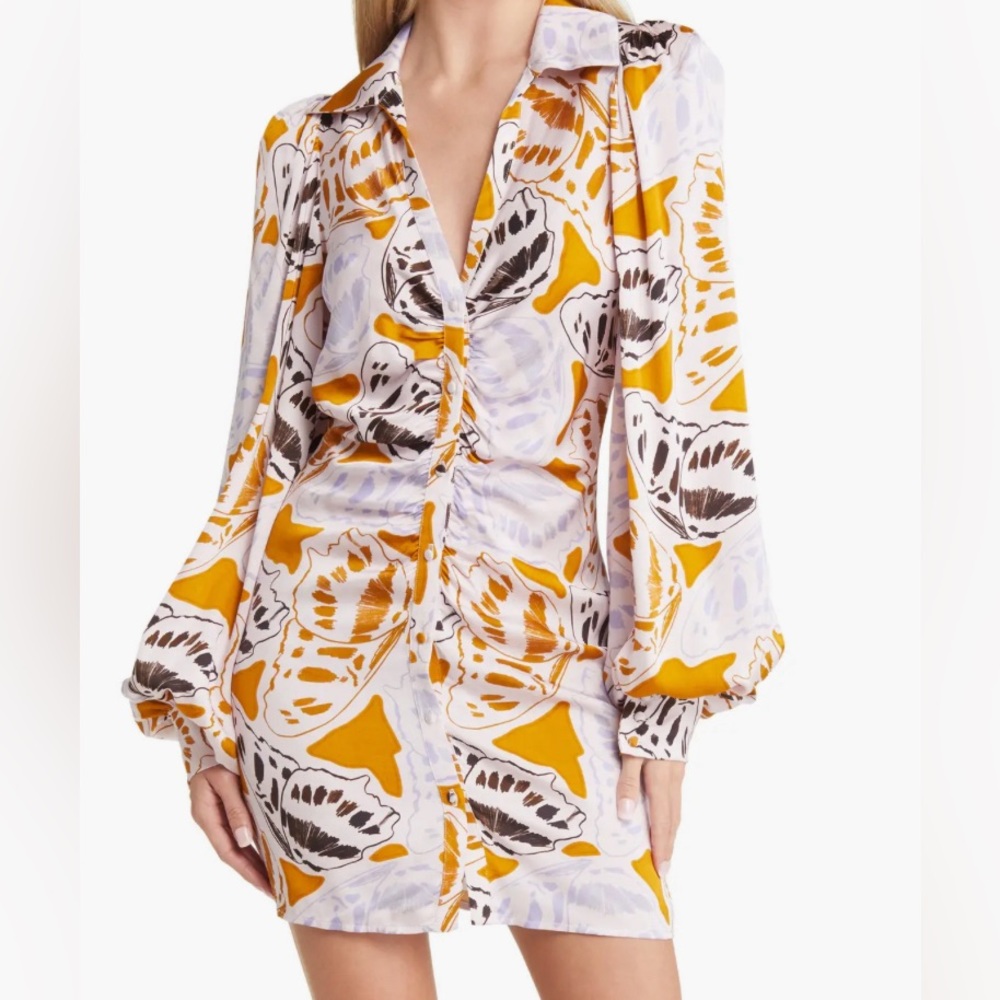 For Love and Lemons Esmeralda Longsleeve Shirtdress